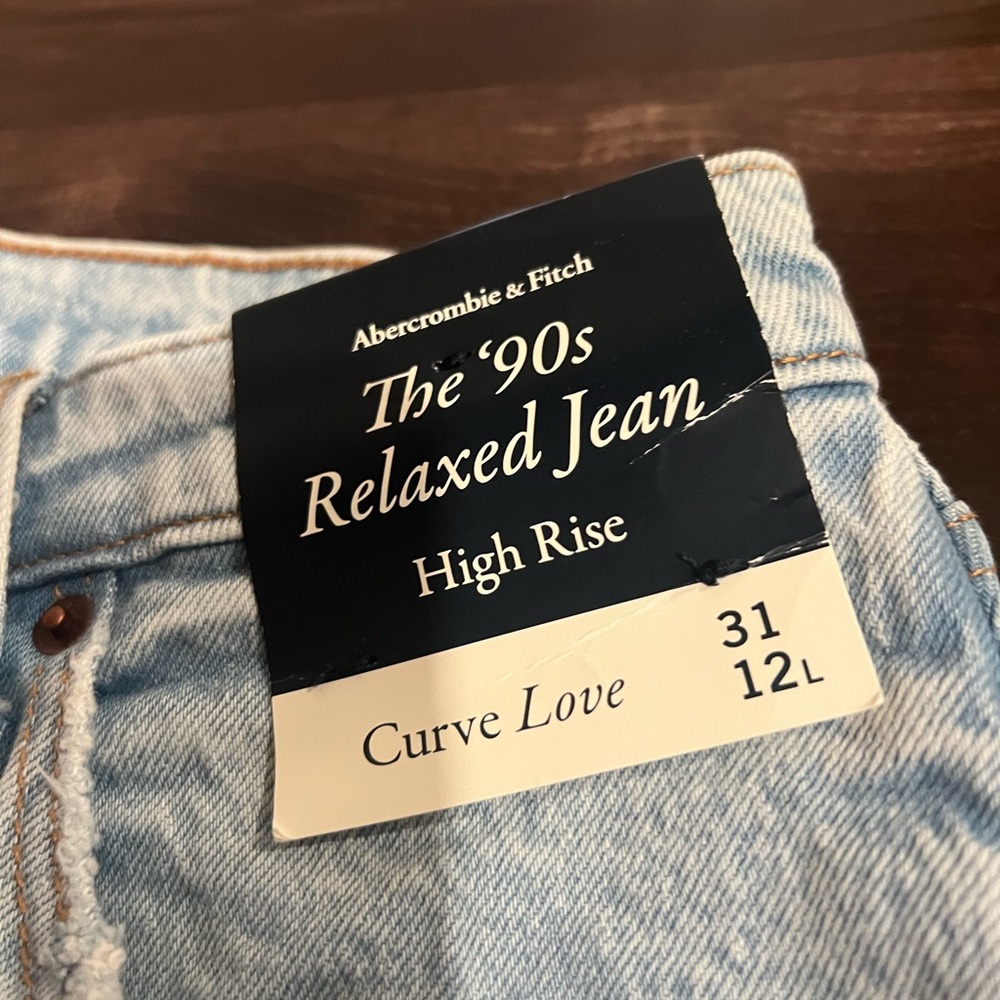 abercrombie the 90s relaxed jean high rise (curve love)